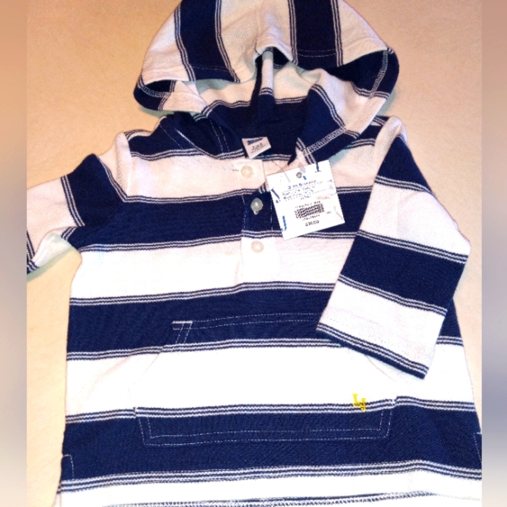NWTJANIE & JACK Hoodie, 3-6mo, CAN BE $14. w/$4.99 shipping